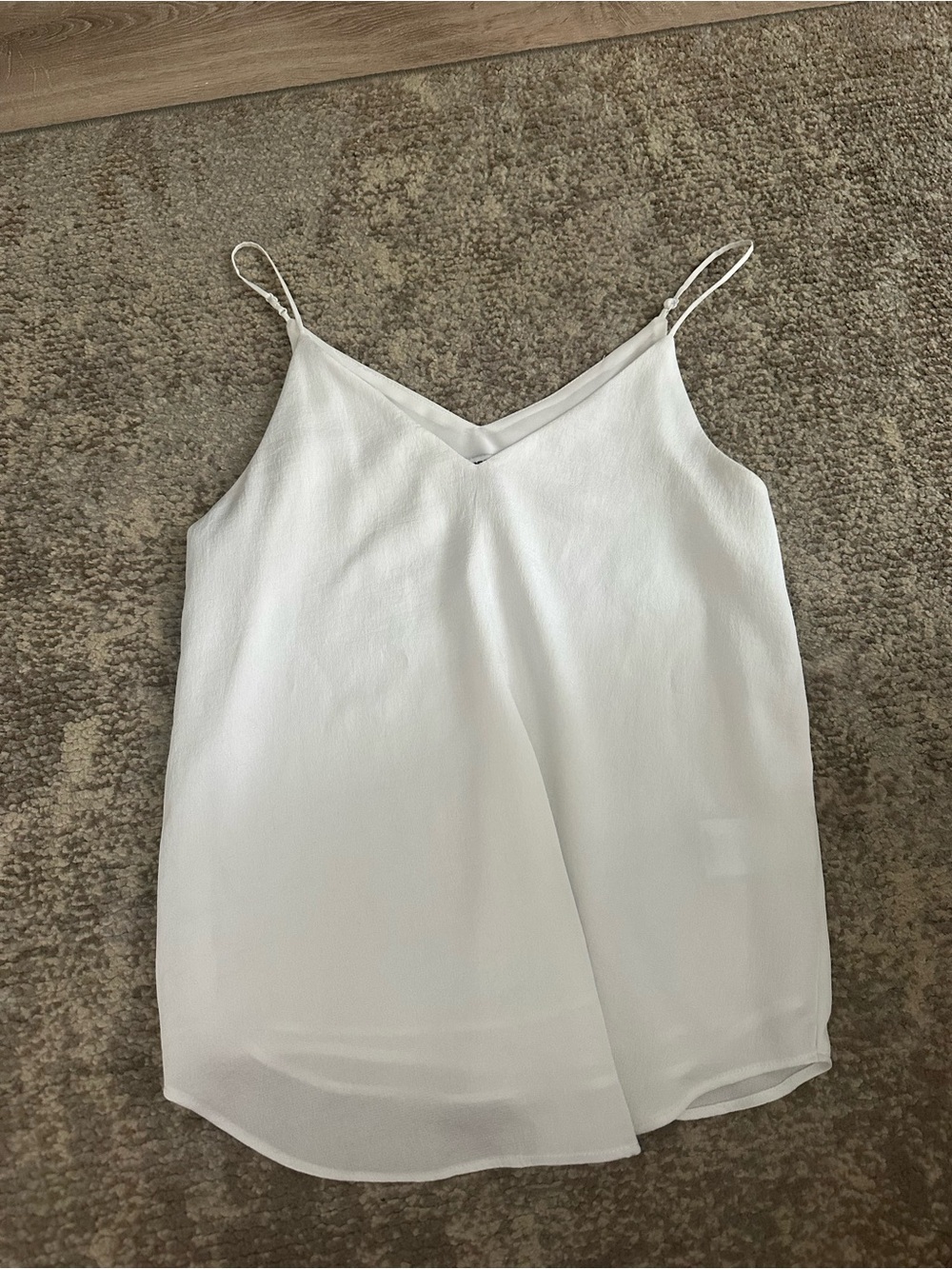 Express White V-Neck Spaghetti Strap Cami